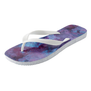 Tongs abstrait de marbre bleu et violet