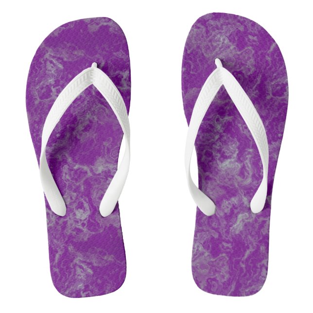 Tongs abstrait marbre violet (Semelle)