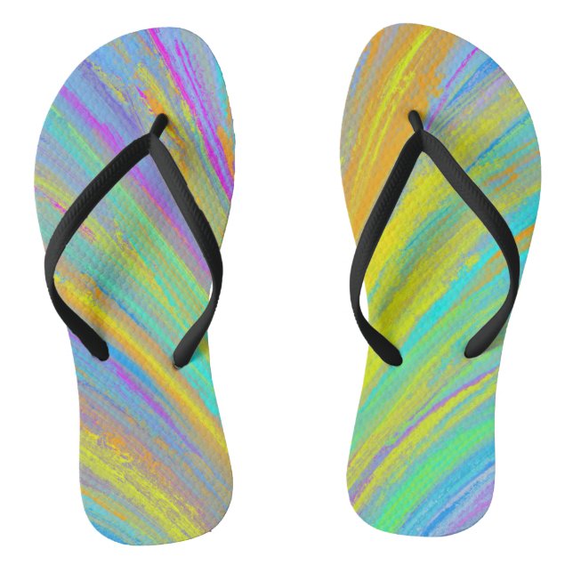 Tongs Abstrait Tropical Summer Fun (Semelle)
