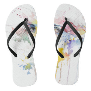 Tongs adultes, lanières minces