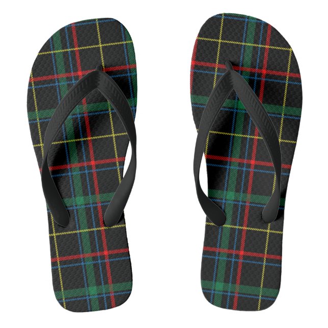 tongs adultes tartan plaid (Semelle)