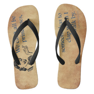 Tongs Affiche rétro vintage des princesses de SlipperyJo