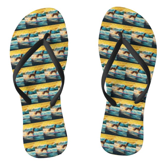 Tongs Afghan Hound Beach Surf Peinture (Semelle)