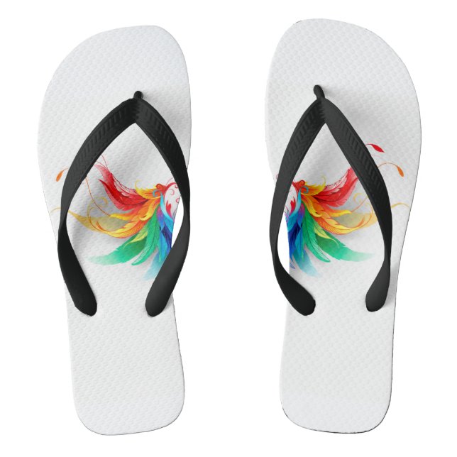 Tongs Ailes fluffy arc-en-ciel (Semelle)