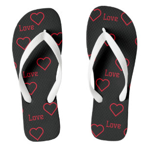 Tongs Aimer avec symbole de coeur Imprimé Chaussons-Sand