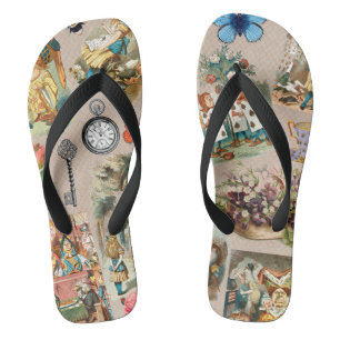 Tongs Alice à Wonderland Cheshire Cat Characters