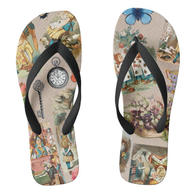 Tongs Alice à Wonderland Cheshire Cat Characters (Semelle)