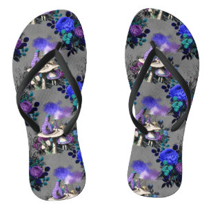 Tongs Alice au pays des merveilles Chenille fumant des f