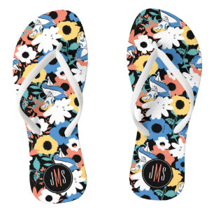 Tongs Alice au pays des merveilles Monogramme rétro flo
