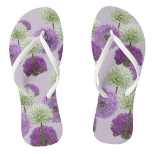 Tongs Allium Tournes blanches et violettes adultes