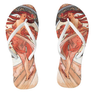 Tongs Alphonse Mucha Danse 1898 Art Nouveau Vintage