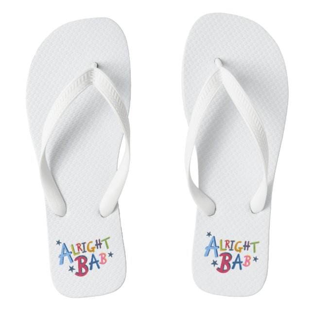 Tongs Alright Bab Black Pays Words Flip Flop Chaussures (Semelle)