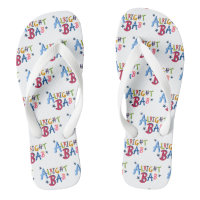Alright Bab Black Pays Words Flip Flop Chaussures