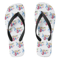 Alright Bab Black Pays Words Flip Flop Chaussures
