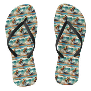 Tongs American Staffordshire Beach Surf Peinture