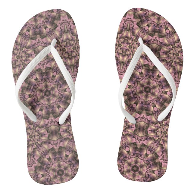 Tongs Antiquité rose victorienne (Semelle)