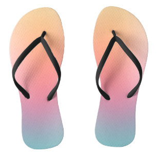 Tongs Arc-en-ciel bleu violet vert rose rouge orange