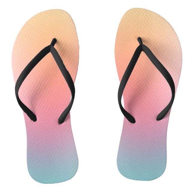 Tongs Arc-en-ciel bleu violet vert rose rouge orange (Semelle)