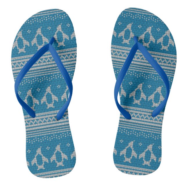 Tongs Arrière - plan bleu (Semelle)