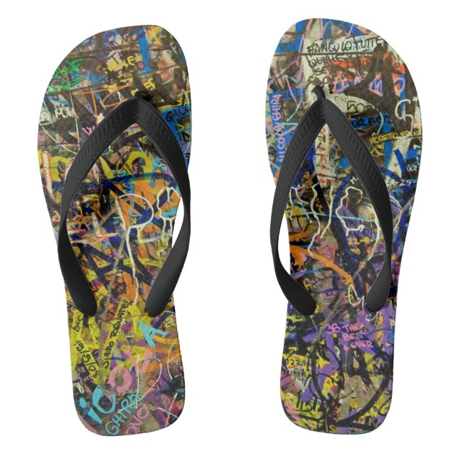 Tongs Arrière - plan de graffiti (Semelle)