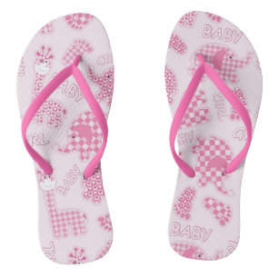 Tongs arrière - plan de petite fille