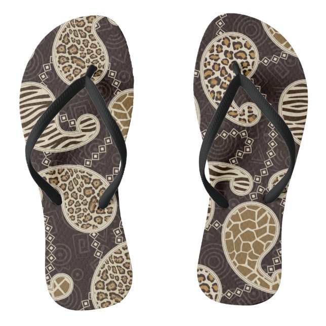 Tongs arrière - plan de style Paisley (Semelle)