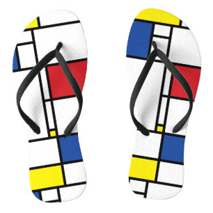 Tongs Art Moderne Géométrique Minimaliste De Stijl Mondr