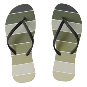 Tongs Bandes vertes