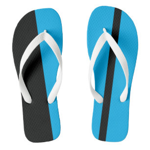 Tongs Bandes verticales modérées bleu clair stylisées