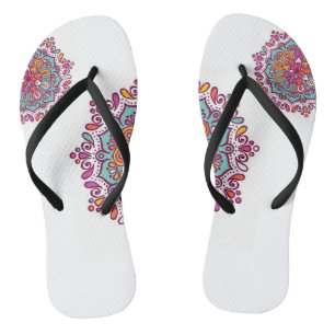 Tongs Bascules électroniques colorées de mandala