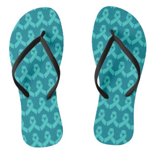 Tongs Bascules électroniques turquoises de ruban de