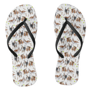 Tongs Basset Hounds Flip Flops