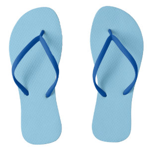 Tongs Bébé bleu couleur solide