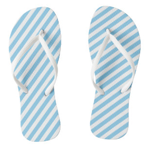 Tongs Bébé Bleu et Blanc Taille moyenne Diagonale Grille
