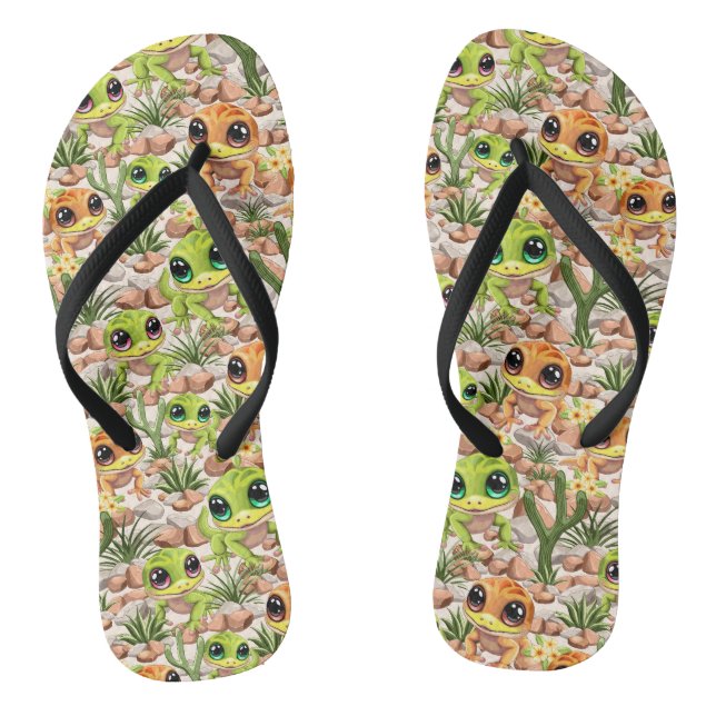 Tongs Bébé Geckos jote personnages de dessin (Semelle)