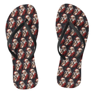 Tongs Berger australien avec Noël du Père Noël