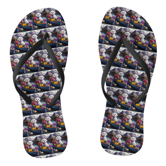 Tongs Bichon Frise sur une pagaie : une aventure Pittore (Semelle)