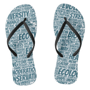 Tongs Bio Nuage de Mots Texte Modèle Biodiversité