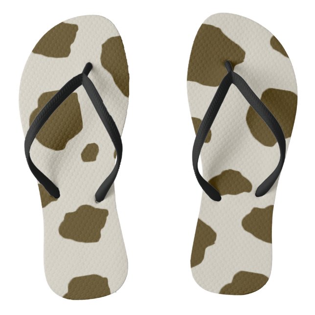 TONGS BLANC DE LA PEAU DE VACHE (Semelle)