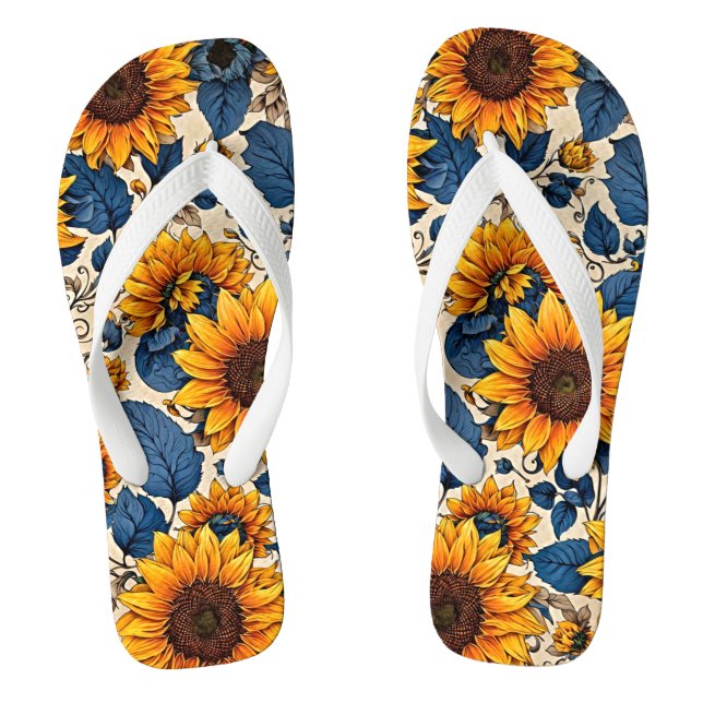 Tongs Bliss de tournesol radiant - Entrez dans un confor (Semelle)
