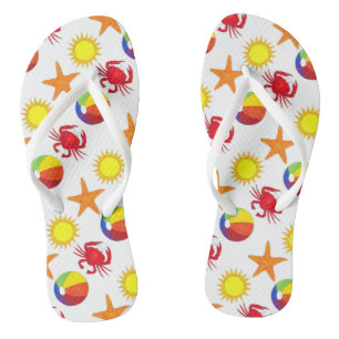 Tongs Boeuf Crabe Soleil Soleil Starfish Beach Imprimer