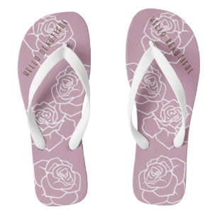 Tongs Bonjour Belle - Rose Rose Moderne Chic