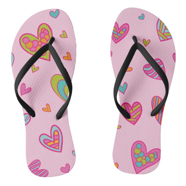 Tongs Bonne Saint Valentin 2023 Avec amour du coeur (Semelle)