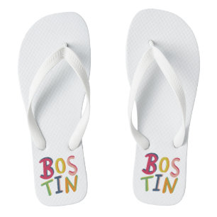 Tongs Bostin Black Country Word Flip Flop Beach Chaussur