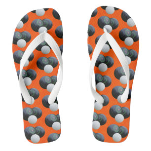 Tongs Boules De Pelouse Orange, Pignon