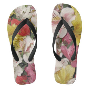 Tongs Bouquet floral coloré
