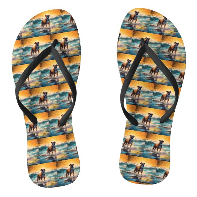 Tongs Boxer Beach Surfing Peinture (Semelle)