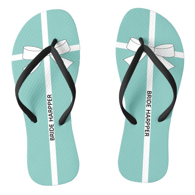 Tongs BRIDE & Bridesmaid Douche personnalisée Tiara Part (Semelle)