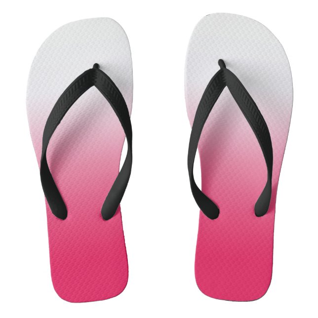 Tongs Bright été rouge et blanc dégradé ombre (Semelle)
