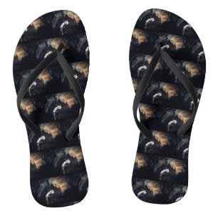 Tongs Bull Terrier Halloween effroi